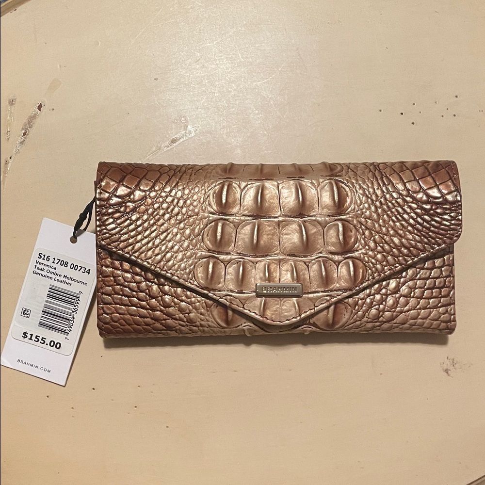 Brahmin Veronica Clutch/Wallet in Teak Ombré Melbourne